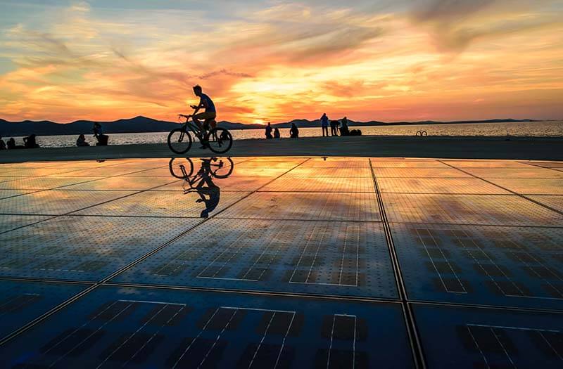 Zadar e o seu famoso pôr do sol